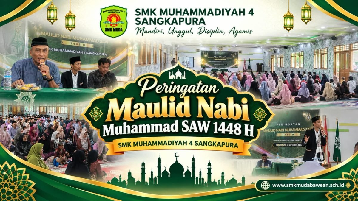 Thumbnail: Perkuat Silaturahmi dan Teladani Akhlak Rasulullah, SMK MUDA Bawean Gelar Peringatan Maulid Nabi Muhammad SAW