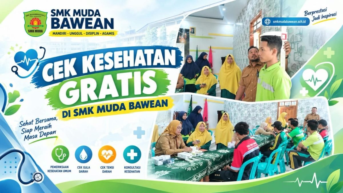 Thumbnail: Deteksi Dini Kesehatan Siswa, Puskesmas Sangkapura Sukses Gelar CKG di SMK MUDA Bawean