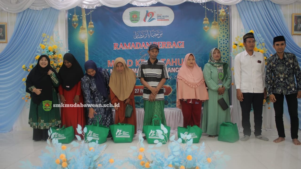 Milad ke-12 Tahun 2026 SMK MUDA Bawean || Manifestasi “Level Up 12” Melalui Aksi Berbagi 140 Paket Sembako