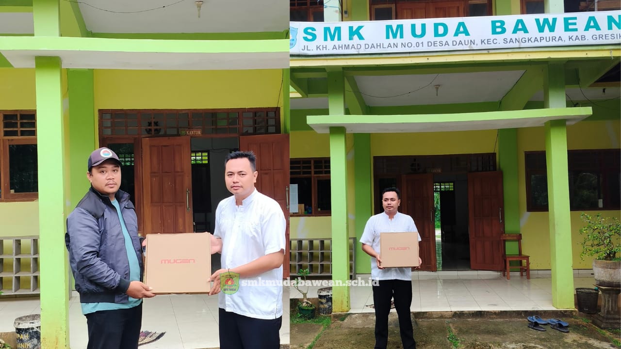 Kado Istimewa Milad ke-12 || SMK MUDA Bawean Terima Bantuan Laptop “Merah Putih” dari Pemerintah