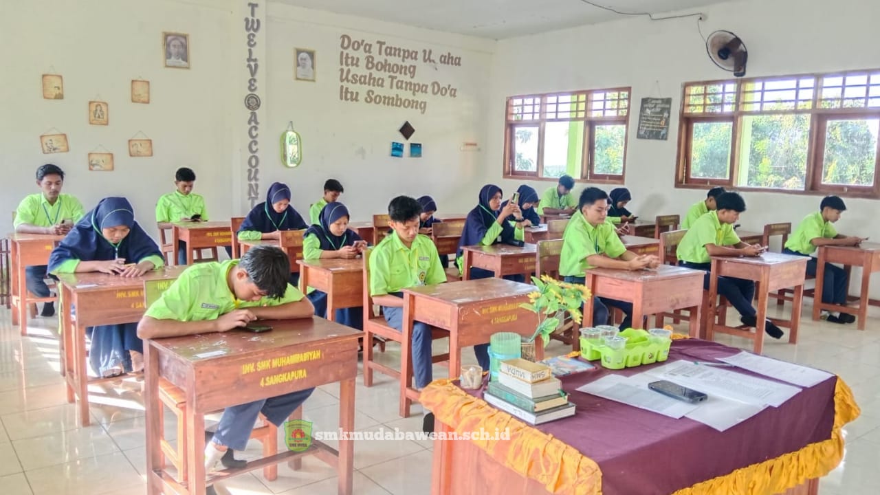 Pemanfaatan Teknologi di Genggaman || SMK MUDA Bawean Sukses Gelar PSAT 2026 Berbasis Android